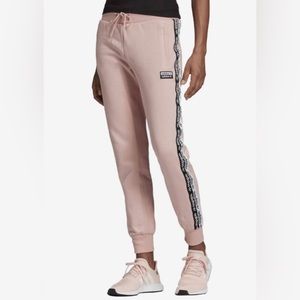 Adidas Light Pink Cuffed Joggers